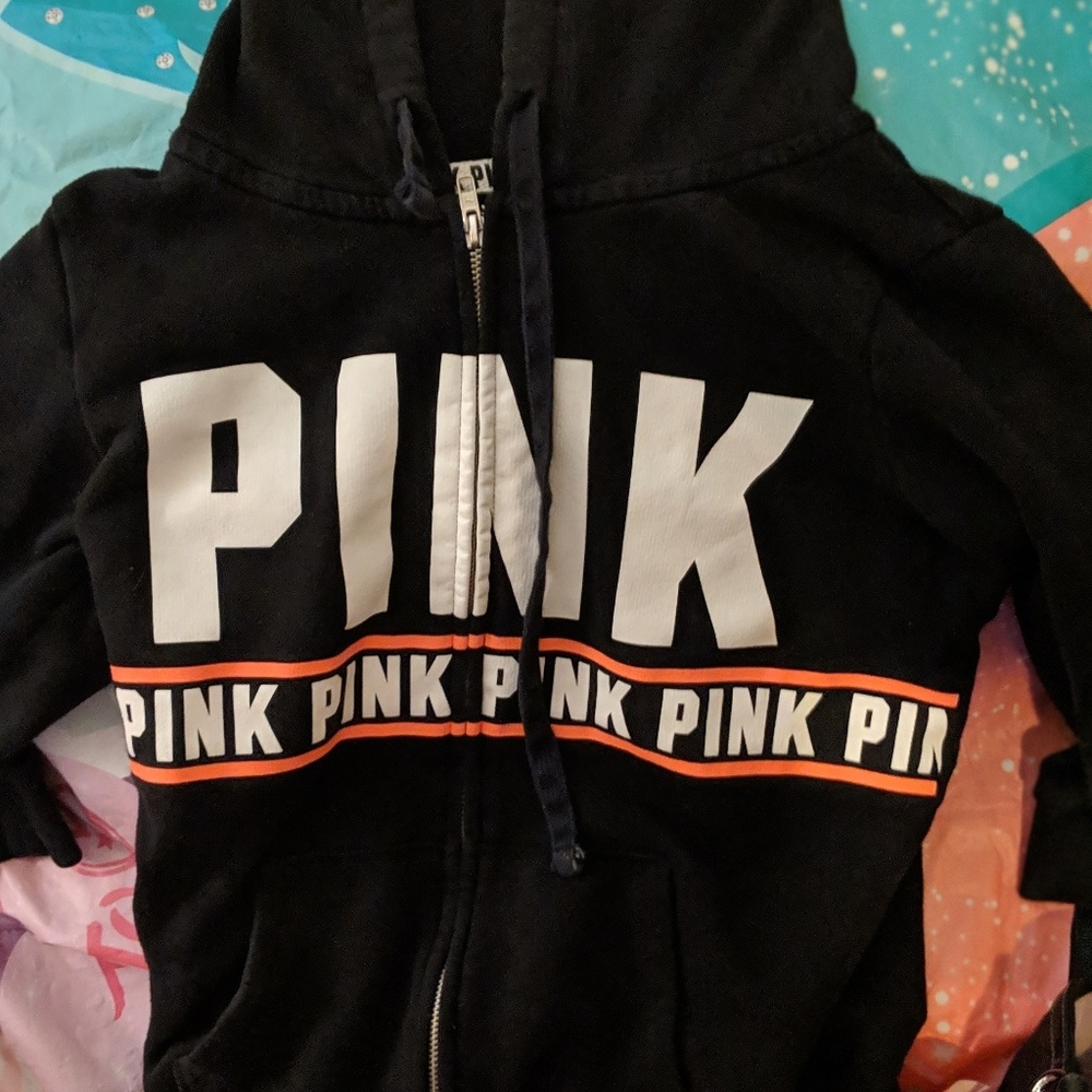 Pink zip up